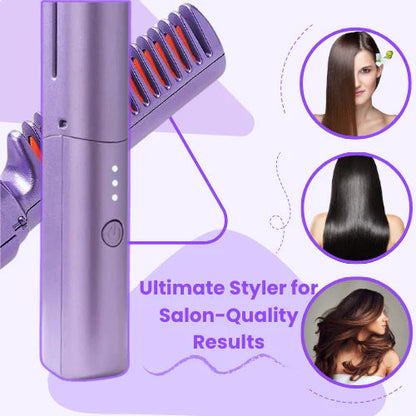 Luxury Portable Cordless Hair Straightener for Effortless Styling