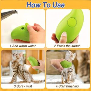 SmoothGlide® Steamy Pet Hair Brush - Safe for Cats & Dogs